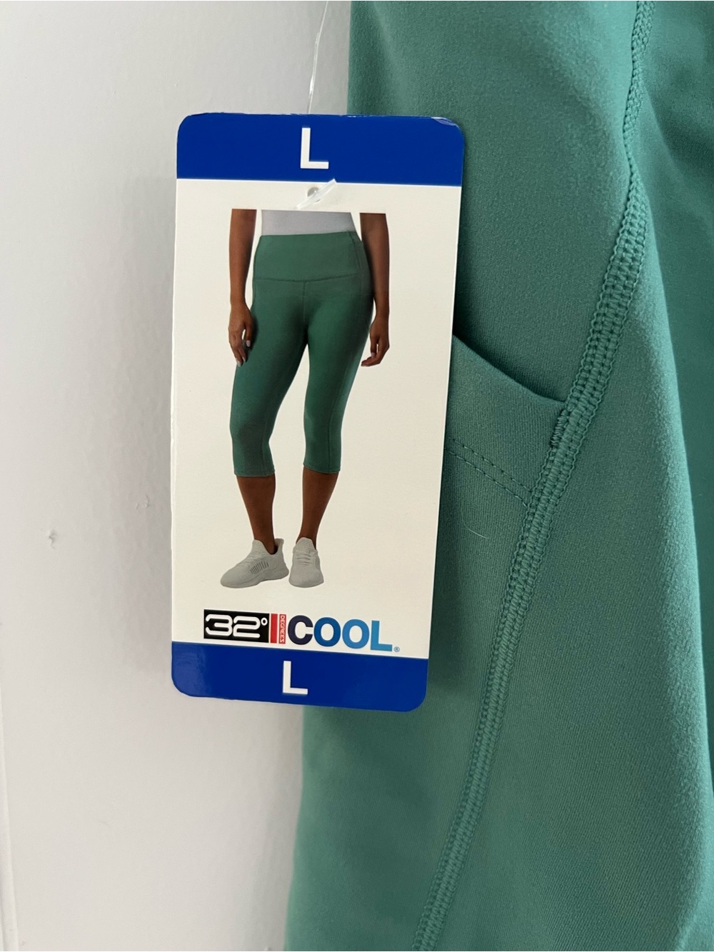 32 Degrees Green Cropped knee length leggings

#6